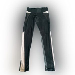 Victoria Secret VS Pink Ultimate Logo Leggings Black/pink Mesh bottoms Size S